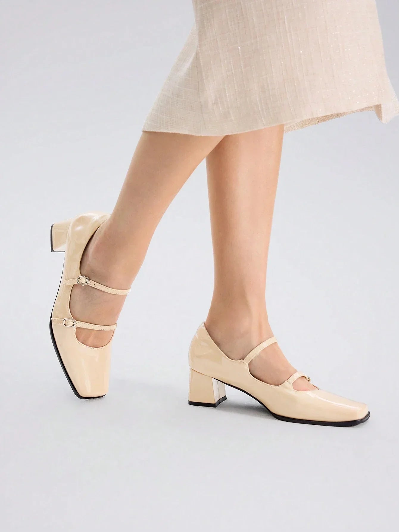MOTF PREMIUM PATENT LEATHER MARY JANE PUMPS VACATION SHOES