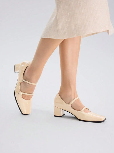 MOTF PREMIUM PATENT LEATHER MARY JANE PUMPS VACATION SHOES