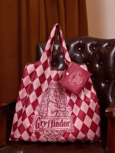 Letter & Harrypotter Deathly Hallows Geo Graphic Tote Bag