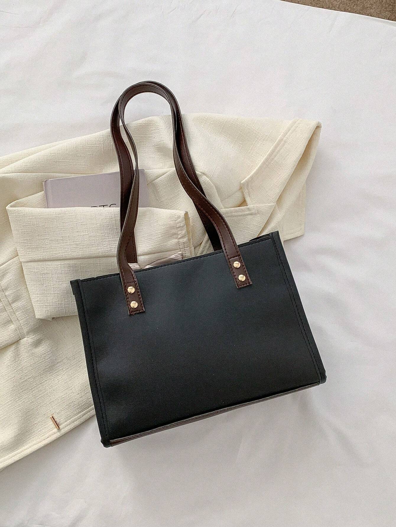 Bow Decor Lightweight,Business Casual Random Skinny Scarf Decor Square Bag
