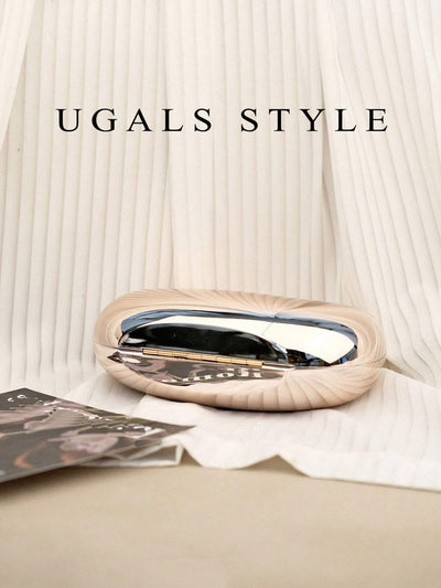 Luxury 2023 Women's Party Prom Crescent Clip Box Evening Clutch Acrylic Transparent Clutch Waterproof Crossbody Bag