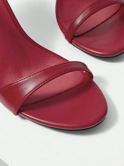 MOTF PREMIUM ANKLE STRAP OPEN TOE HIGH HEEL SANDALS
