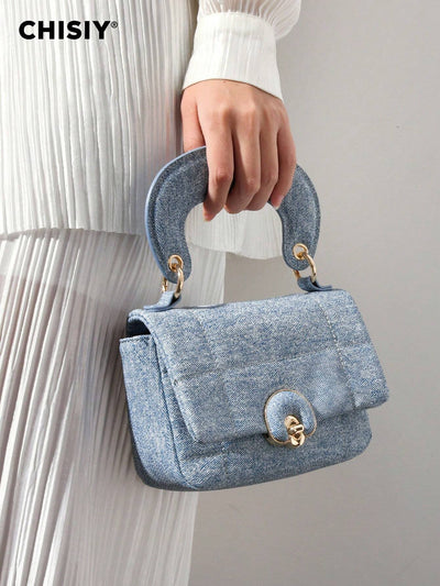 CHISIY CHISIY Handmade Brocade Chain Strap Detachable Adjustable Lightweight Fresh Casual Commute Women's Shoulder Bag