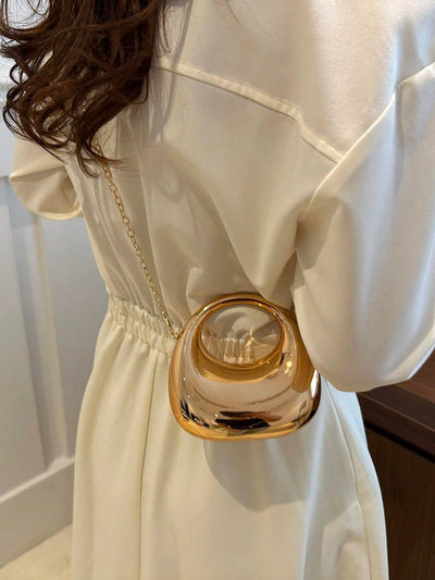 Acrylic Crescent Moon Box Shaped Mini Handbag