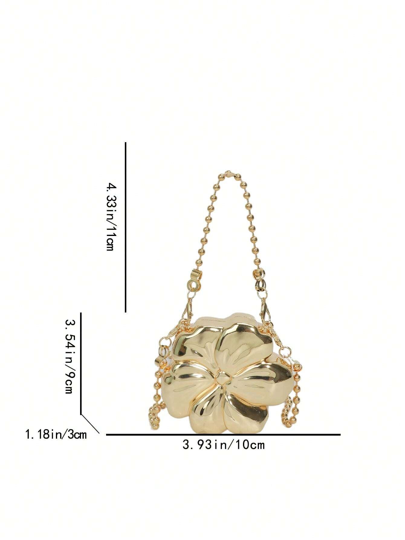 New Flower Pattern Women Handbag With Chain Strap