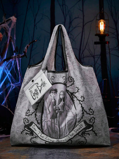 Letter & Harrypotter Deathly Hallows Geo Graphic Tote Bag