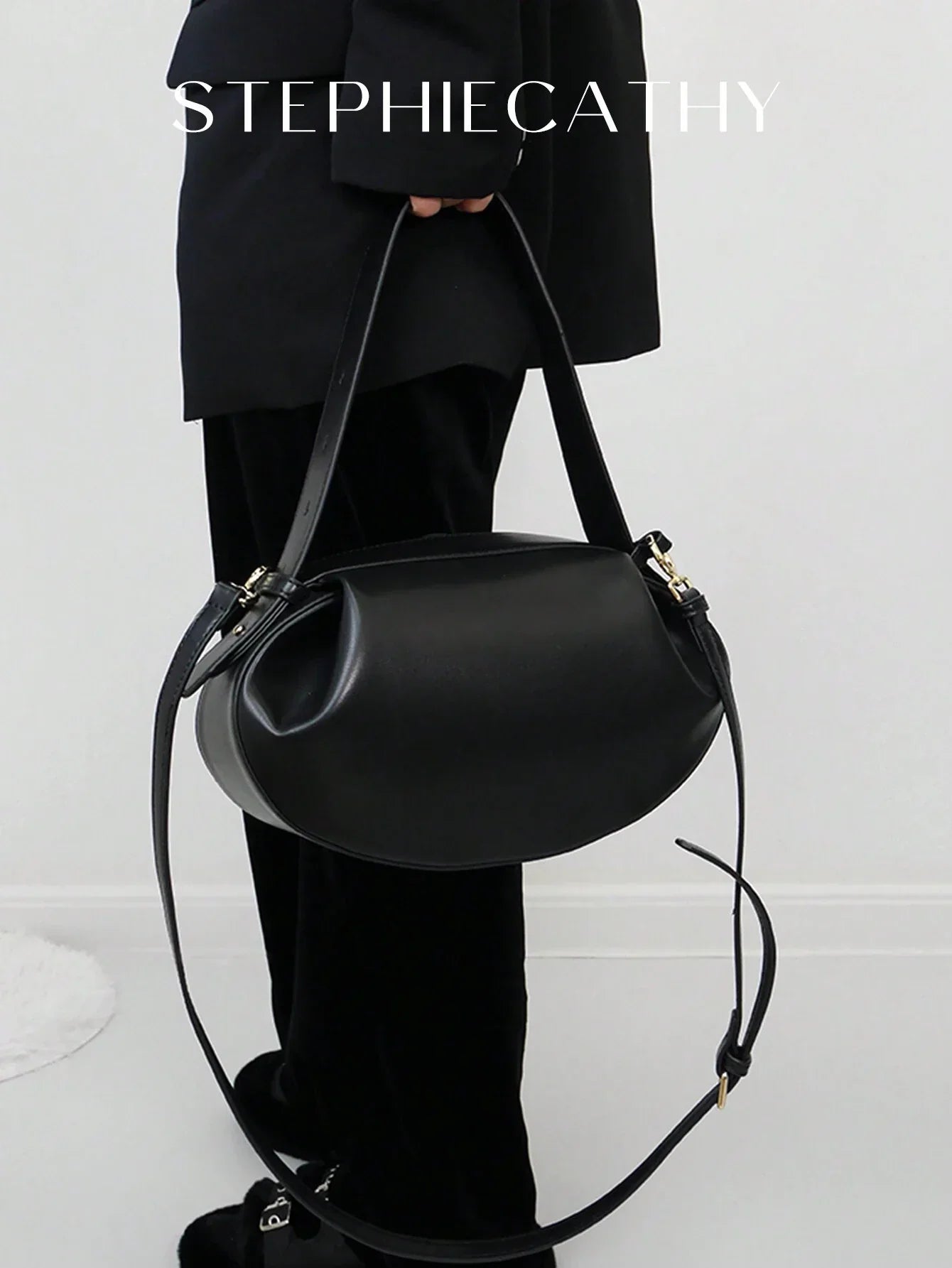 STEPHIECATHY CEZIRA Medium Novelty Bag Ruched Detail