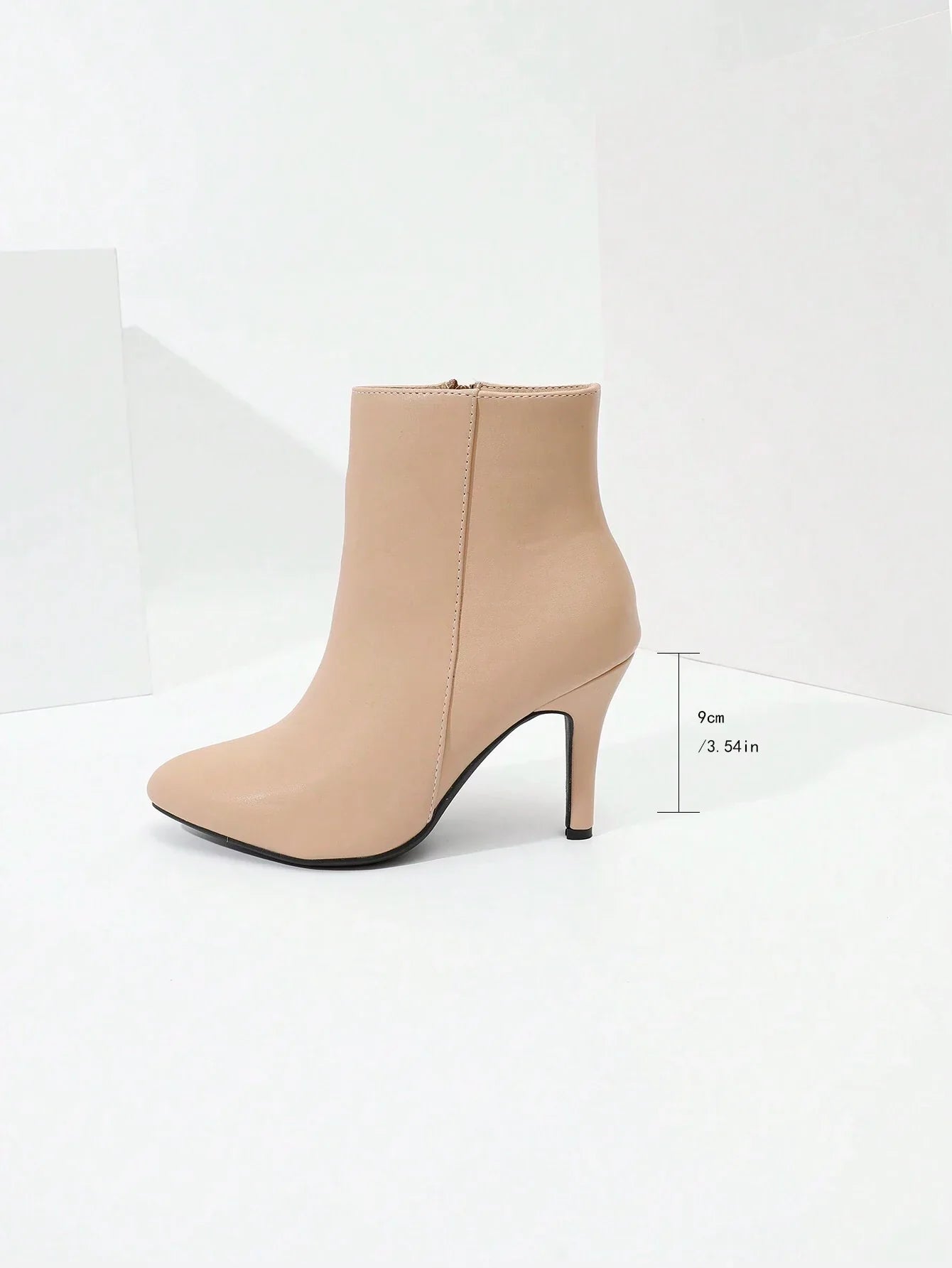 Timesize Women's Shiny Gold Pointed Toe Chunky Heel Hollow Out Ankle Strap Shoes