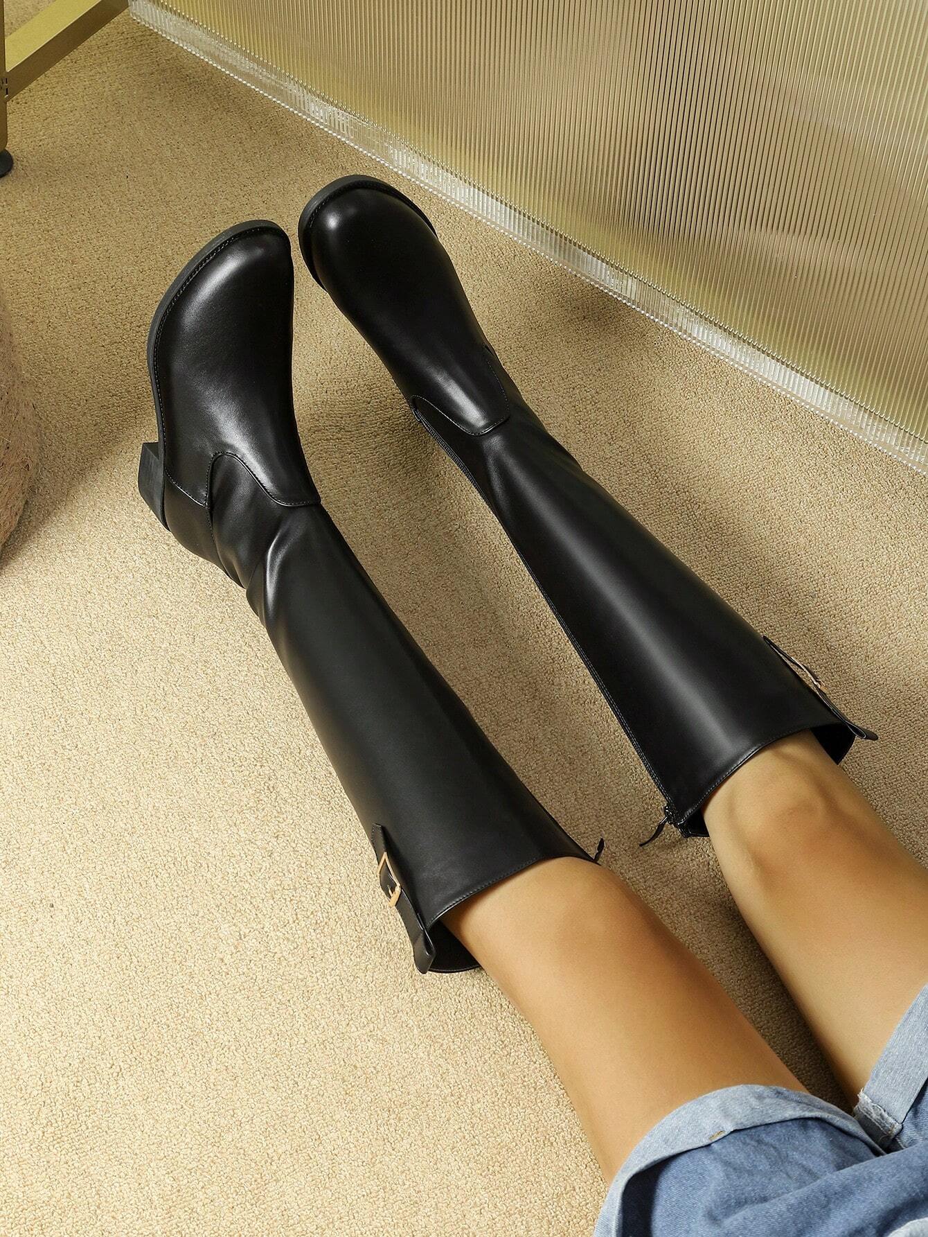 Women Fashion Black Tall Boots