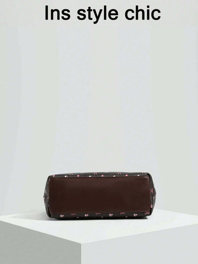 Capacity Bow Pattern Decoration Design Shoulder Bag