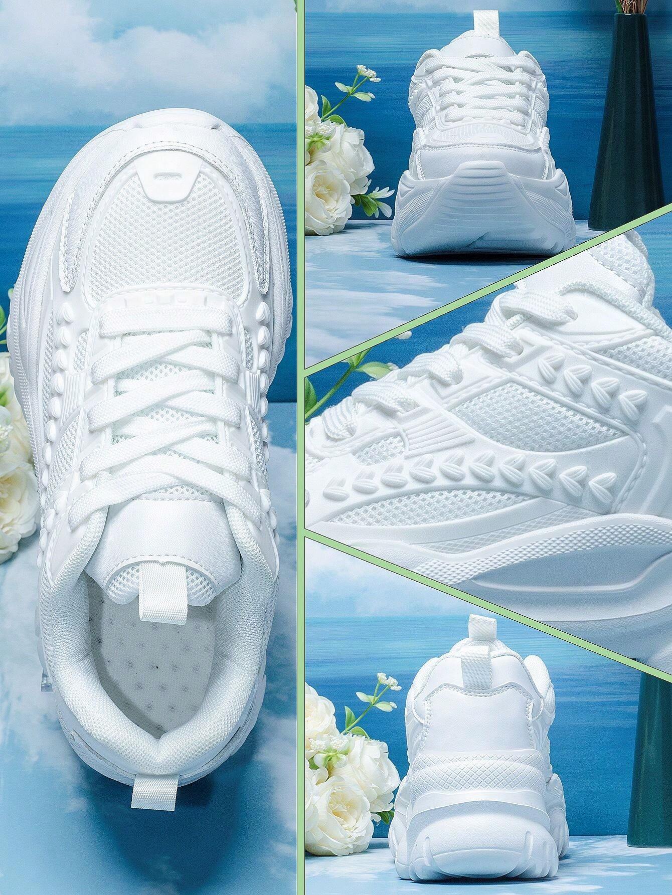 Women's Fashionable Pink Princess Style Wedge Sneakers