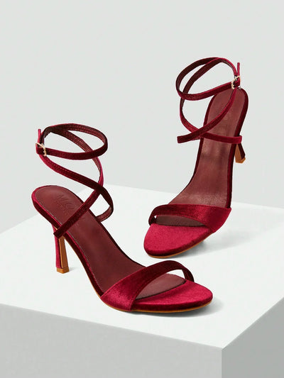 MOTF PREMIUM WOMEN'S ELEGANT PARTY ANKLE STRAP SANDALS