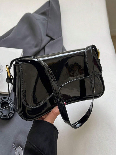 Lightweight,Business Casual Minimalist Flap Square Bag