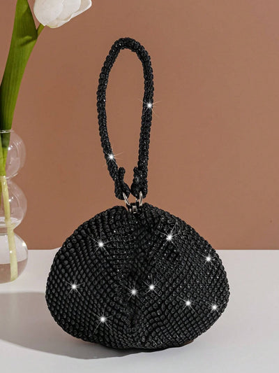 Mini Rhinestone Handbag Clutch, Elegant Party Bag