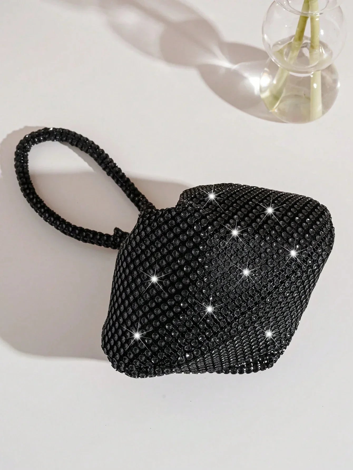 Mini Rhinestone Handbag Clutch, Elegant Party Bag