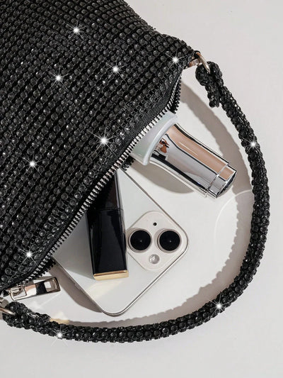 Mini Rhinestone Handbag Clutch, Elegant Party Bag