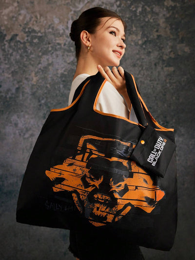 Letter & Harrypotter Deathly Hallows Geo Graphic Tote Bag