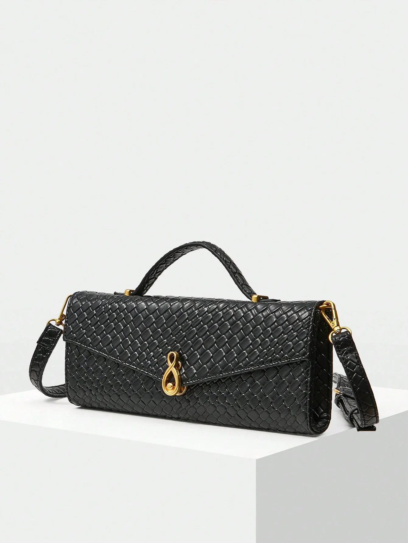 MOTF PREMIUM TEXTURED SQUARE TOP HANDLE BAG