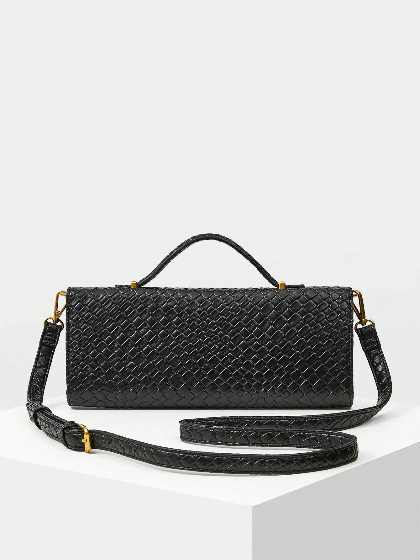 MOTF PREMIUM TEXTURED SQUARE TOP HANDLE BAG