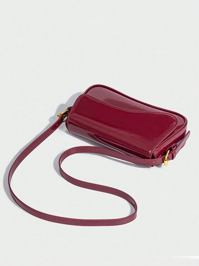 Lightweight,Business Casual Minimalist Flap Square Bag