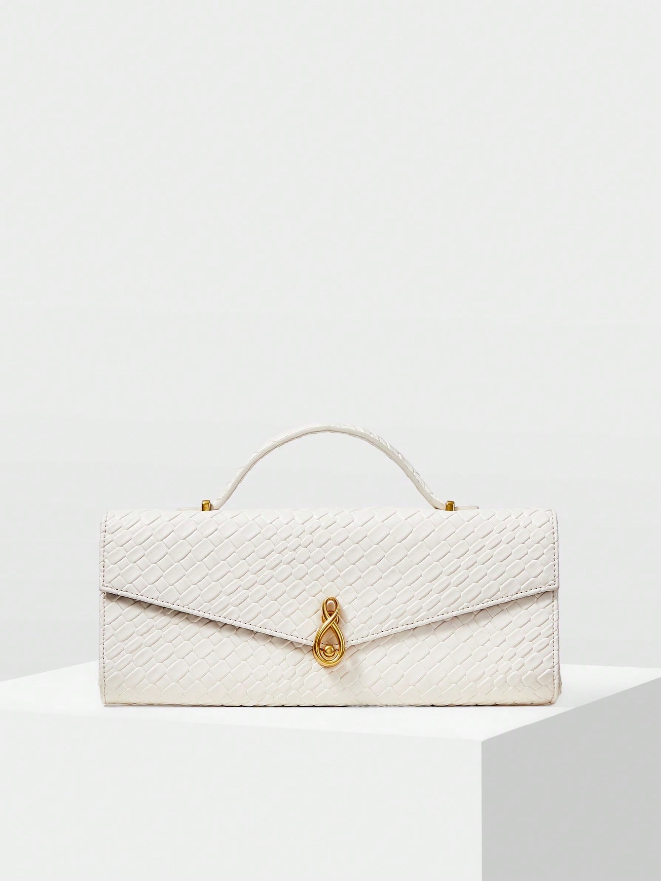 MOTF PREMIUM TEXTURED SQUARE TOP HANDLE BAG