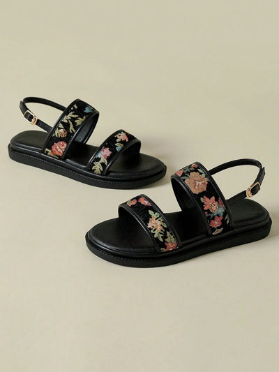 Women's Thick-Sole Strap Buckle Sandals