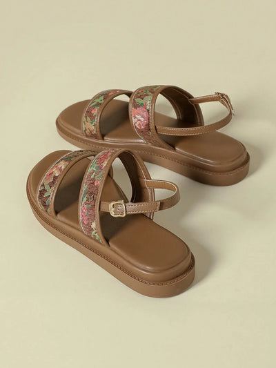 Women's Thick-Sole Strap Buckle Sandals