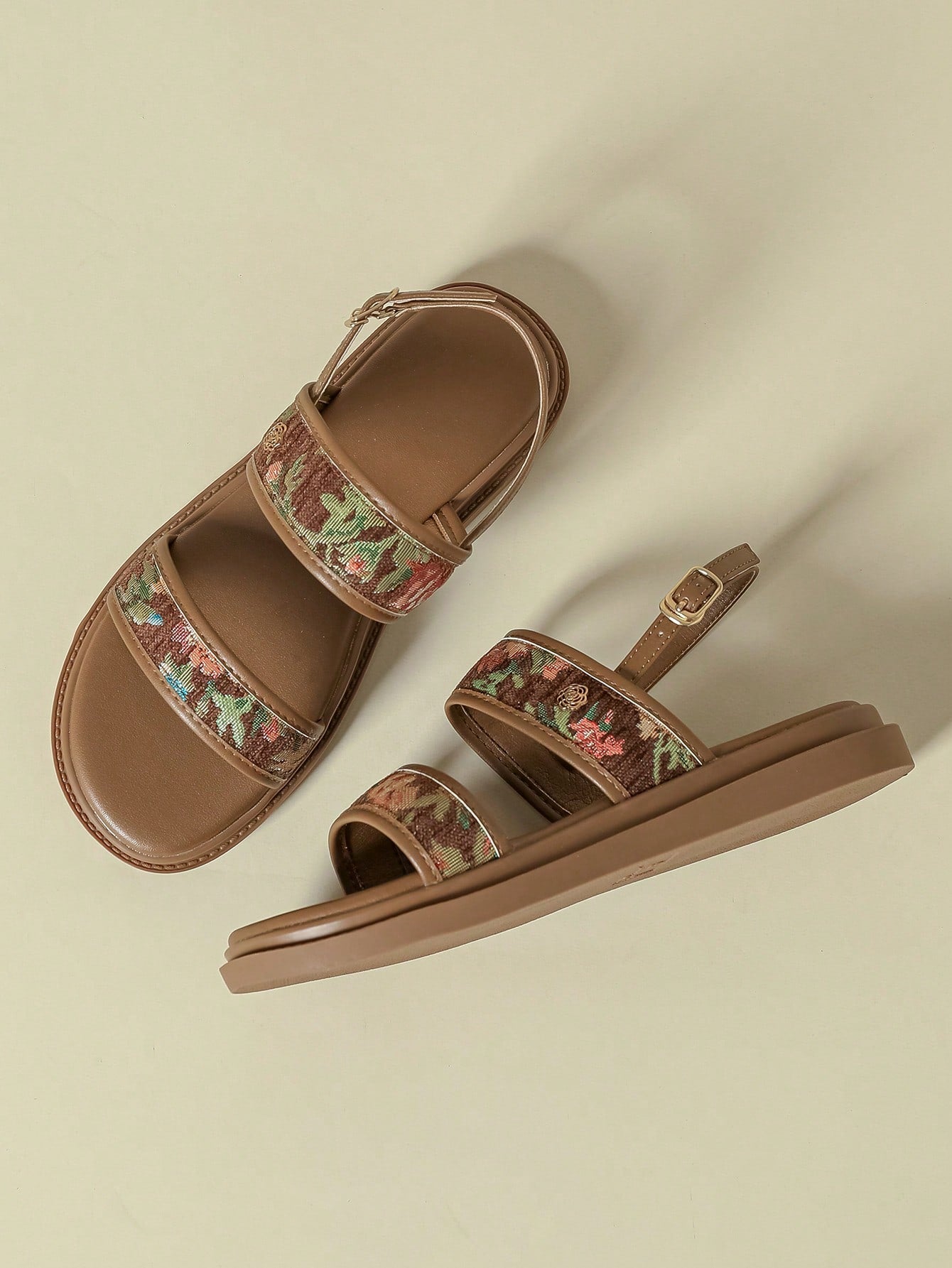 Women's Thick-Sole Strap Buckle Sandals