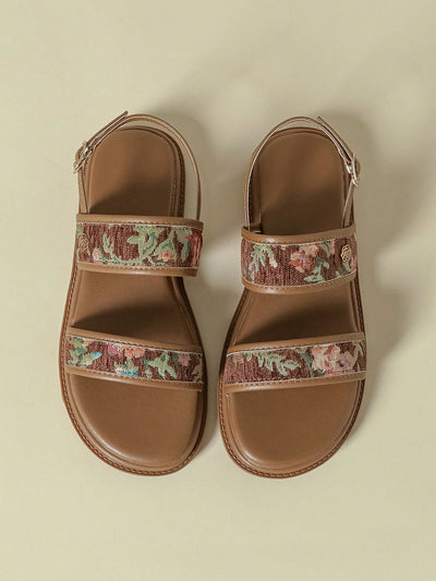 Women's Thick-Sole Strap Buckle Sandals