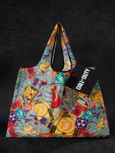 Letter & Harrypotter Deathly Hallows Geo Graphic Tote Bag