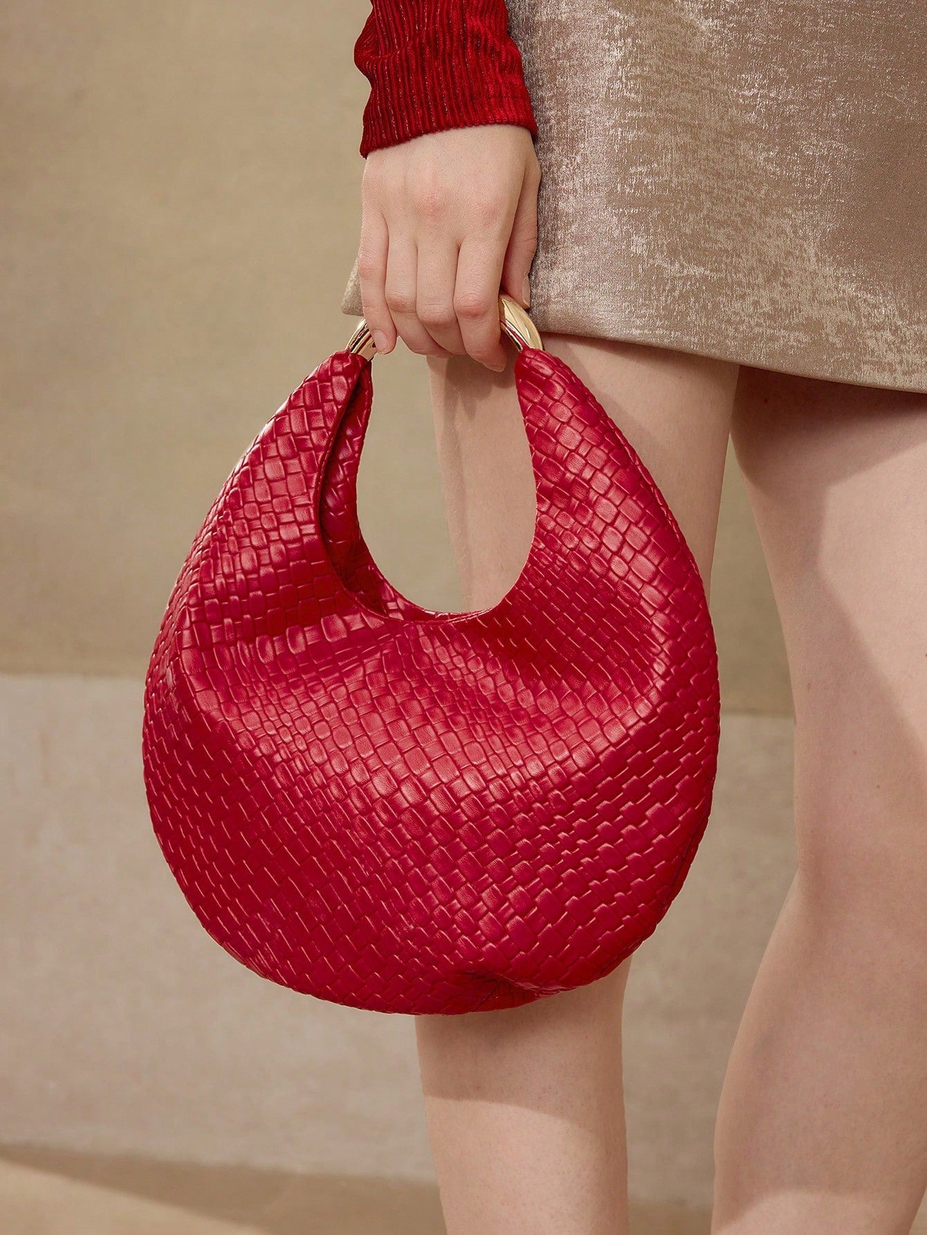 MOTF PREMIUM PU LEATHER EMBOSSED TOP HANDLE BAG