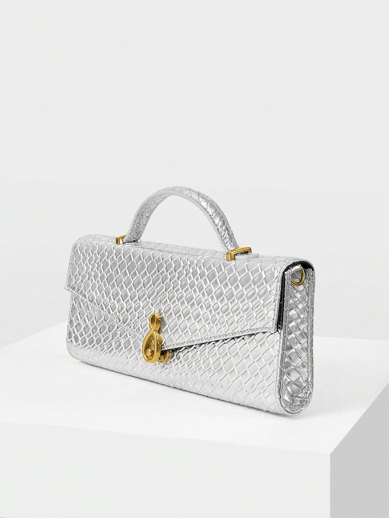 MOTF PREMIUM TEXTURED SQUARE TOP HANDLE BAG