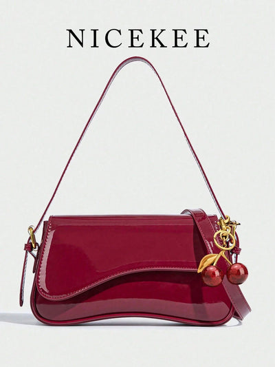 Lightweight,Business Casual Minimalist Flap Square Bag