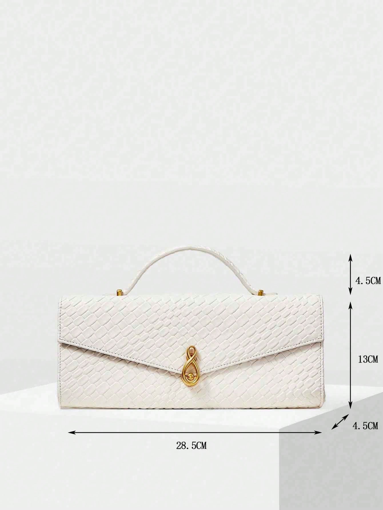 MOTF PREMIUM TEXTURED SQUARE TOP HANDLE BAG