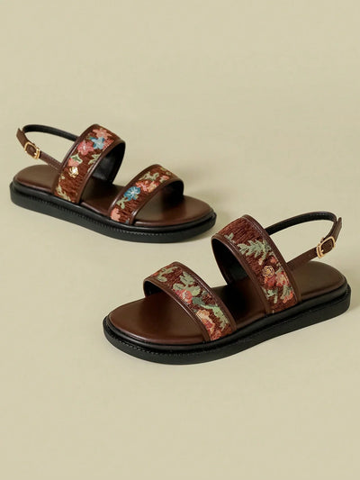 Women's Thick-Sole Strap Buckle Sandals