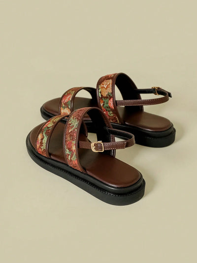 Women's Thick-Sole Strap Buckle Sandals