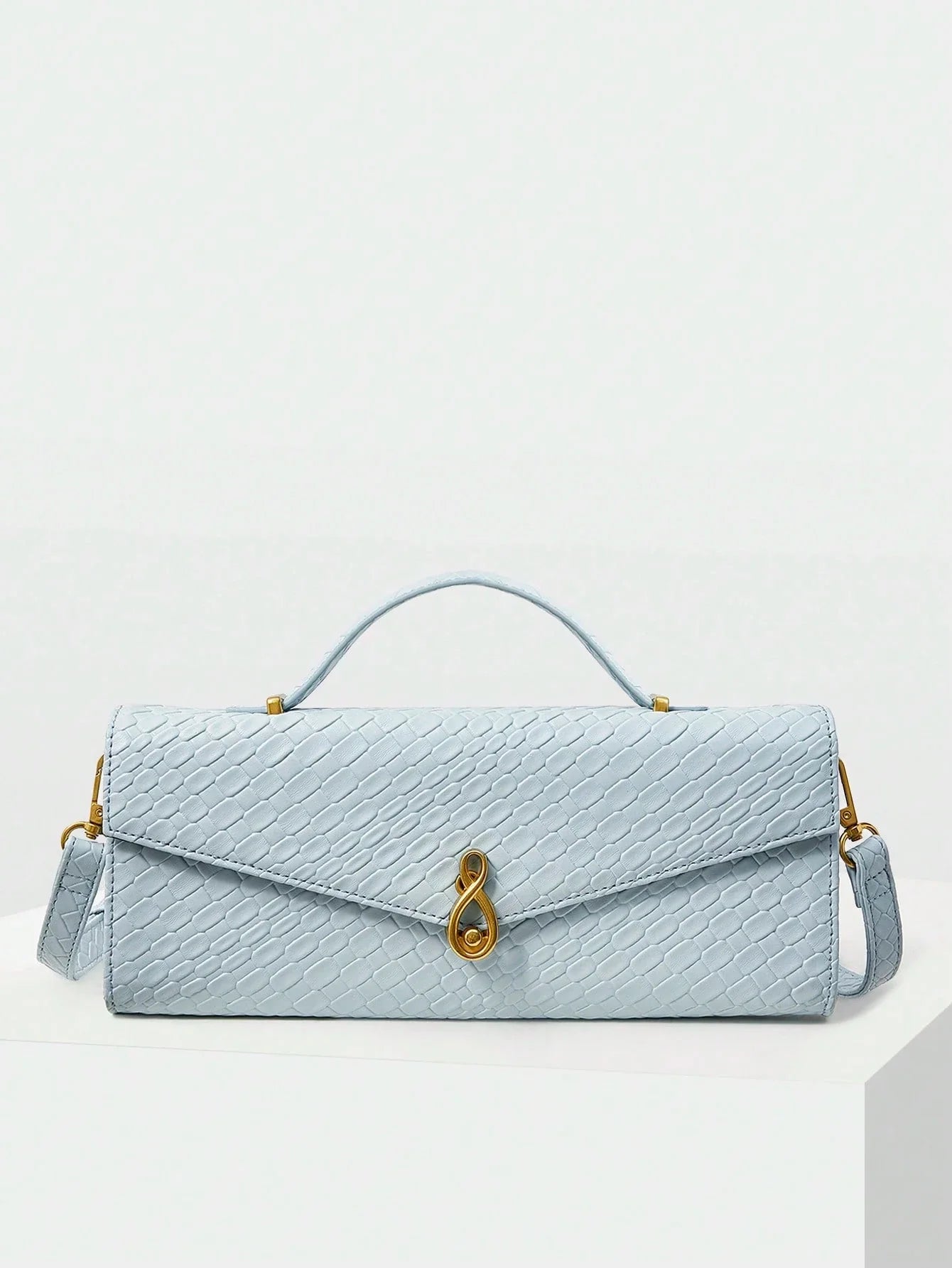 MOTF PREMIUM TEXTURED SQUARE TOP HANDLE BAG