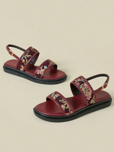 Women's Thick-Sole Strap Buckle Sandals