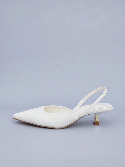 Women's Unique Cut-Out Slingback Heel Flats