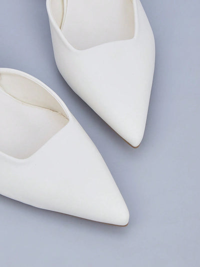 Women's Unique Cut-Out Slingback Heel Flats