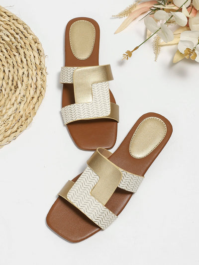 Women Square Toe Flat Sandals