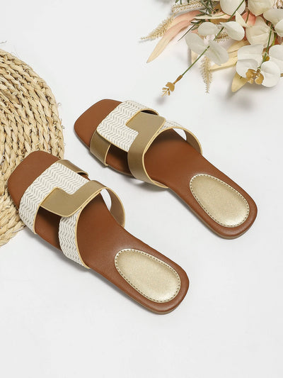 Women Square Toe Flat Sandals
