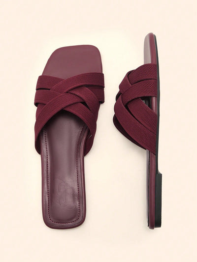 BASICS CUCCOO Casual Versatile Simple Flat Sandals