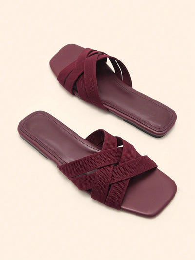 BASICS CUCCOO Casual Versatile Simple Flat Sandals