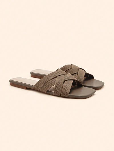 BASICS CUCCOO Casual Versatile Simple Flat Sandals