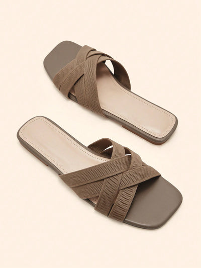 BASICS CUCCOO Casual Versatile Simple Flat Sandals