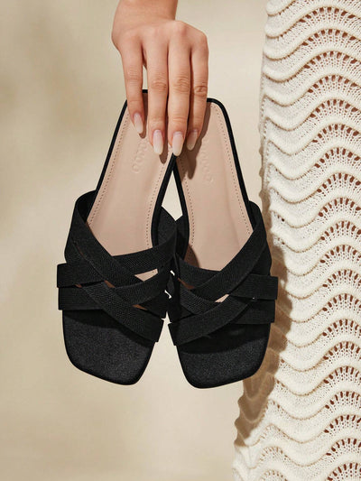 BASICS CUCCOO Casual Versatile Simple Flat Sandals