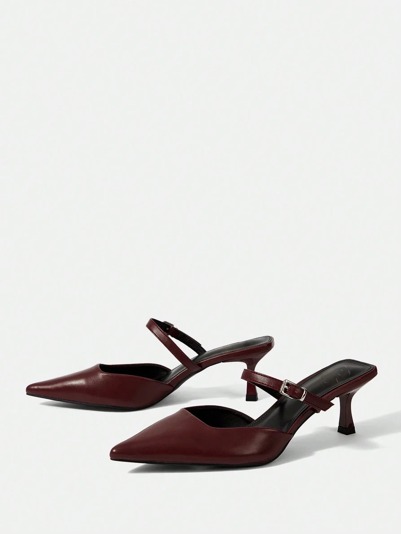 CUCCOO BIZCHIC Solid Color Pointed Toe Casual High Heels