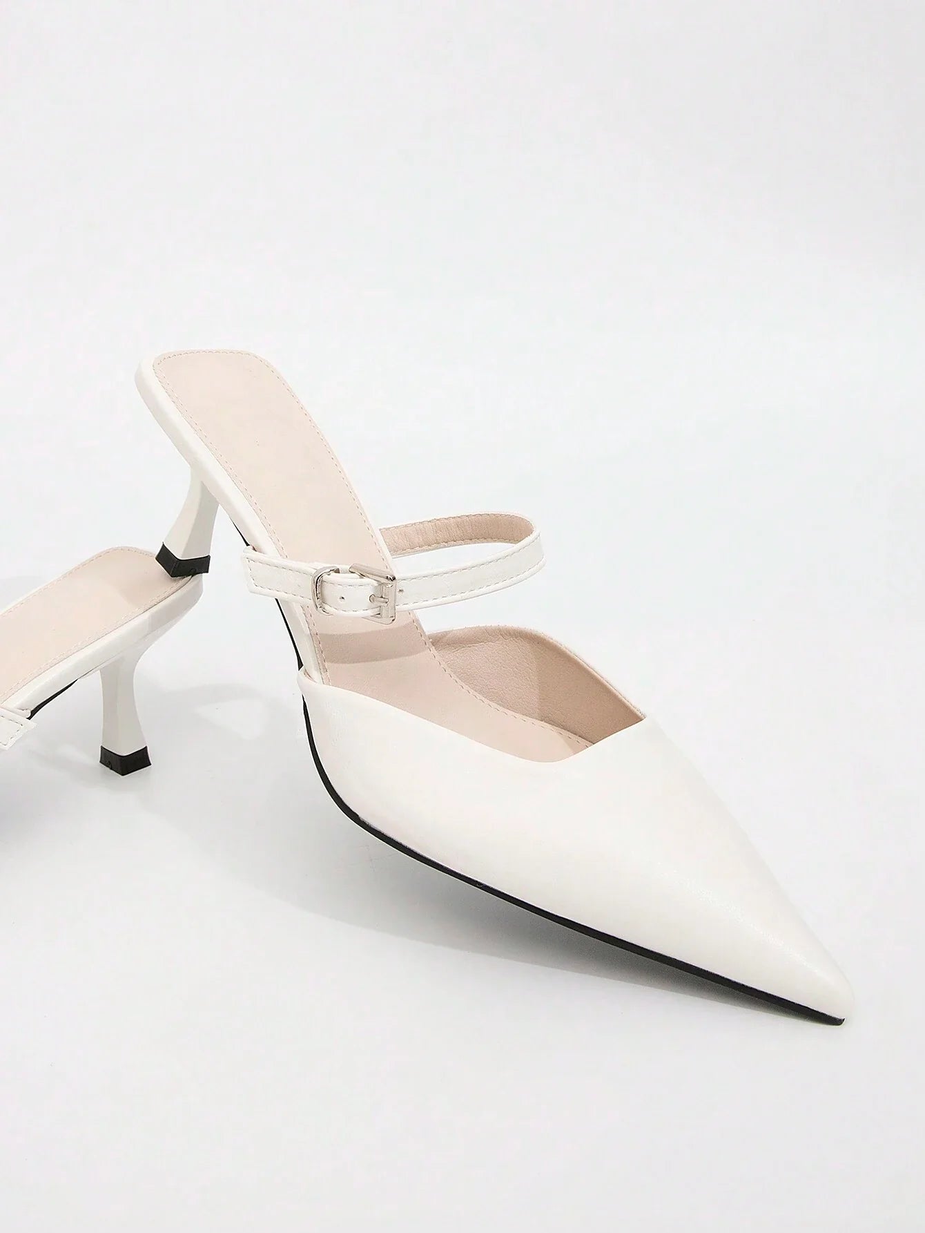 CUCCOO BIZCHIC Solid Color Pointed Toe Casual High Heels