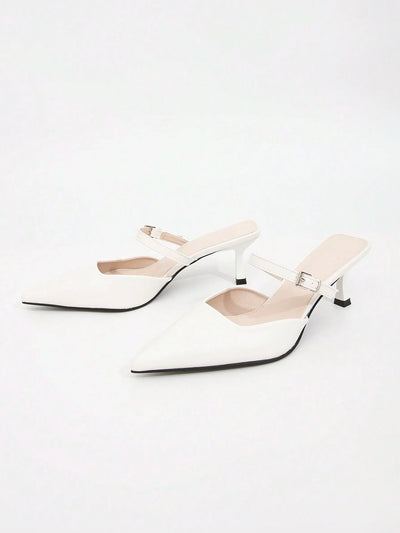 CUCCOO BIZCHIC Solid Color Pointed Toe Casual High Heels